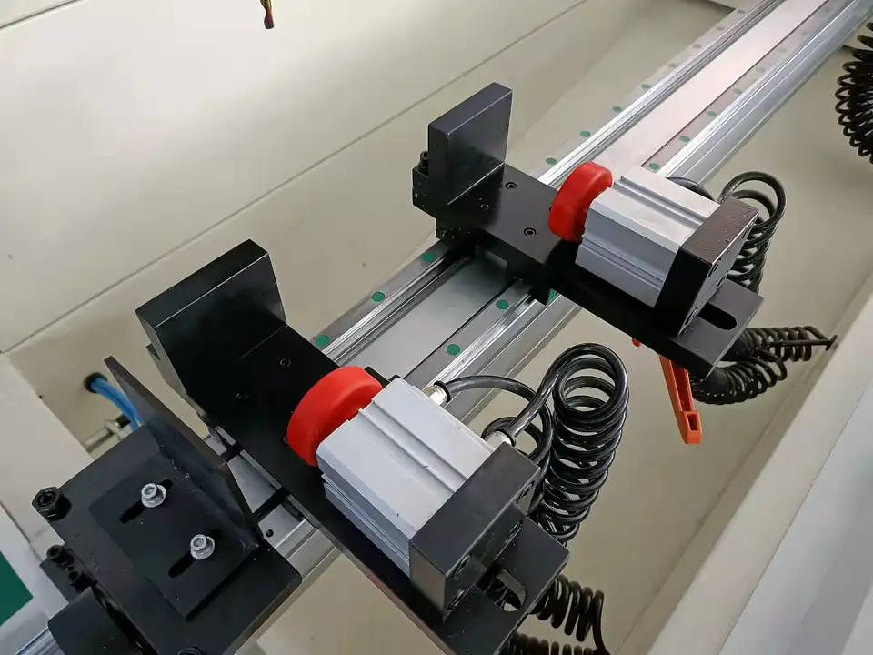 Minimalist glass door frame aluminum profile CNC drilling and milling m